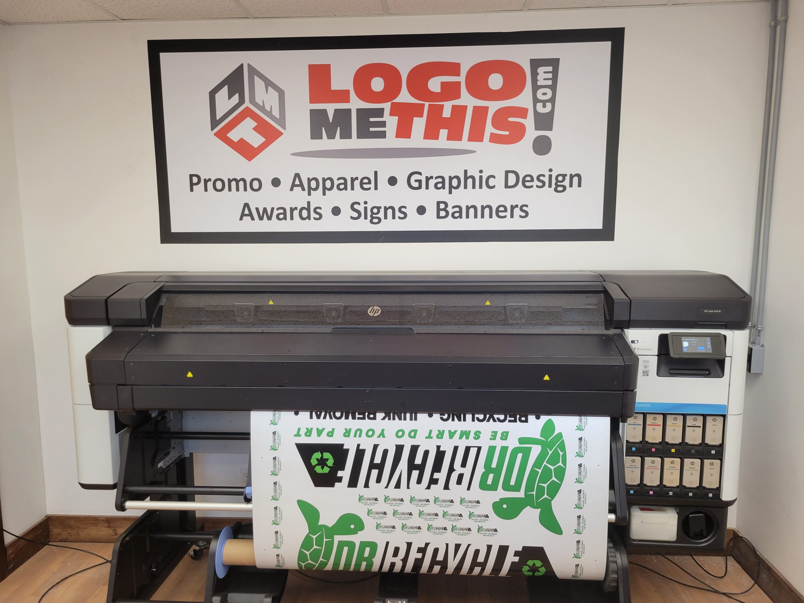 LogoMeThis! our large-format HP Latex 630 W Printer